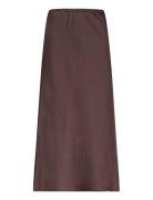 Kasasmina Skirt Lång Kjol Brown Kaffe