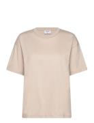 Loose Fit Tee Designers T-shirts & Tops Short-sleeved Beige Filippa K