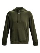 Under Armour Ua Rival Fleece Hoodie Khaki Green