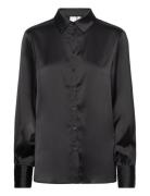 Yaspella Ls Shirt S. Noos Tops Shirts Long-sleeved Black YAS