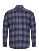 Jack & J S Jjplain Fall Buffalo Shirt Ls Marinblå