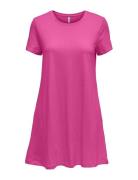 Onlmay Life S/S Pocket Dress Jrs Kort Klänning Pink ONLY