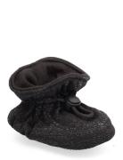 Glitter Textile Slippers Slippers Inneskor Black Melton