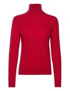 Slim Fit Cashmere Turtleneck Tops Knitwear Turtleneck Red Polo Ralph L...