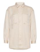 Esme Studios Esleonora Ls Shirt Beige