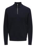 Onsphil Reg 12 Struc Half Zip Knit Noos Tops Knitwear Half Zip Jumpers...