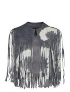 AllSaints Evie Tydy Tassel Gilet Blå