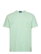 Classic Fit Jersey Crewneck T-Shirt Tops T-shirts Short-sleeved Green ...