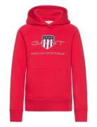 GANT Archive Shield Hoodie Röd