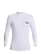 Everyday Upf50 Ls Tops T-shirts Long-sleeved White Quiksilver