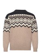 Randaberg Sweater Maculine Tops Knitwear Round Necks Khaki Green Dale ...