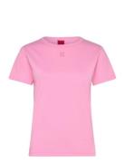Deloris Tops T-shirts & Tops Short-sleeved Pink HUGO