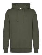 Knowledge Cotton Apparel Arvid Basic Hood Badge Sweat - Gots Khaki Gre...