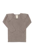 Merino Light Knitted T-Shirt Ls Tops T-shirts Long-sleeved T-shirts Be...