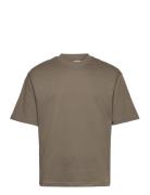 Selected Homme Slhlooseoscar Ss O-Neck Tee Noos Khaki Green