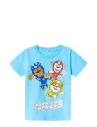 Nmmmanse Pawpatrol Ss Top Cplg Tops T-shirts Short-sleeved Blue Name I...