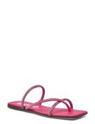 Bianco Biasissel Strappy Slide Rhinest Smooth Leather Rosa