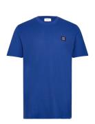 Piece Pique T-Shirt Tops T-shirts Short-sleeved Blue Les Deux