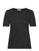 Olivie Tee Tops T-shirts & Tops Short-sleeved Black MSCH Copenhagen