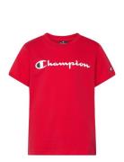 Champion Crewneck T-Shirt Röd