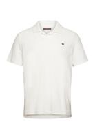 Delon Terry Shirt Tops Polos Short-sleeved Cream Morris