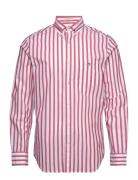 Reg Wide Poplin Stripe Shirt Tops Shirts Casual Red GANT