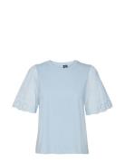 Vero Moda Vmemily Ss O-Neck Top Jrs Ga Blå