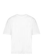 Over Tee S/S Tops T-shirts Short-sleeved White Lindbergh