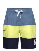 Swim Long Shorts, Colorblock Badshorts Multi/patterned Color Kids