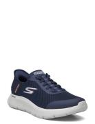 Skechers Mens Go Walk Flex - Hands Up - Slip-Ins Marinblå