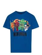 Lwtano 325 - T-Shirt S/S Tops T-shirts Short-sleeved Blue LEGO Kidswea...