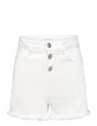 Mango Denim Shorts With Buttons Vit