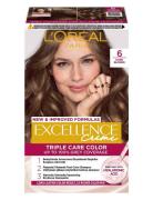 L'oréal Paris Excellence Color Cream Kit 6 Dark Blonde Beauty Women Ha...