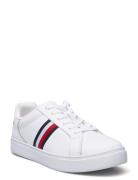 Essential Court Sneaker Stripes Låga Sneakers White Tommy Hilfiger