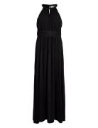 Vimilina Halterneck Maxi Dress - Noos Maxiklänning Festklänning Black ...