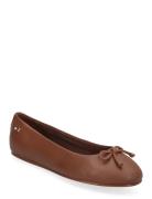 Essential Chic Ballerina Ballerinaskor Ballerinas Brown Tommy Hilfiger