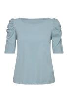 Adrienne - T-Shirt Tops Blouses Short-sleeved Blue Claire Woman
