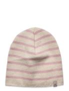 Beanie Striped Knit Accessories Headwear Hats Beanie Pink Huttelihut