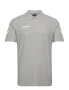 Hmlgo Cotton Polo Sport Polos Short-sleeved Grey Hummel