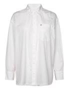 Tjw Rlx Essential Shirt Tops Shirts Long-sleeved White Tommy Jeans