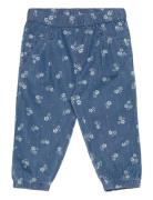 Minymo Pants Aop Chambray Blå