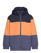 Jacket - Colorblock/Striped Tunnjacka Skaljacka Navy Color Kids