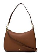 Lauren Ralph Lauren Crosshatch Leather Medium Danni Bag Brun