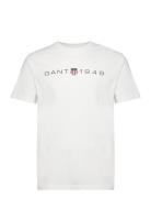 GANT Printed Graphic Ss T-Shirt Vit