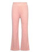 Pants Aop Rib Bottoms Trousers Pink Minymo