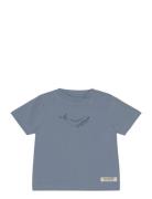 T-Shirt Ss Tops T-shirts Short-sleeved Blue En Fant