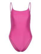 Nineties Swimsuit Baddräkt Badkläder Pink Gina Tricot