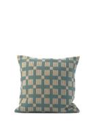 Cushion Cover Aqua Plaids Braided Home Textiles Cushions & Blankets Cu...