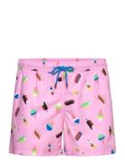 Ice Cream Swim Shorts Badshorts Pink Happy Socks