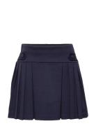 Pleated Ponte Skort Kjol Blue Ralph Lauren Kids